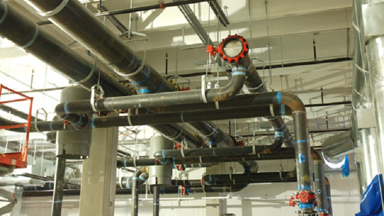 Installation, Pressure Testing, Insulation & Cladding of Chilled Water Piping Valves and Accessories