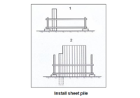 Install sheet pile