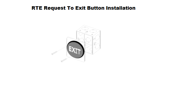 RTE Request To Exit Button Installation