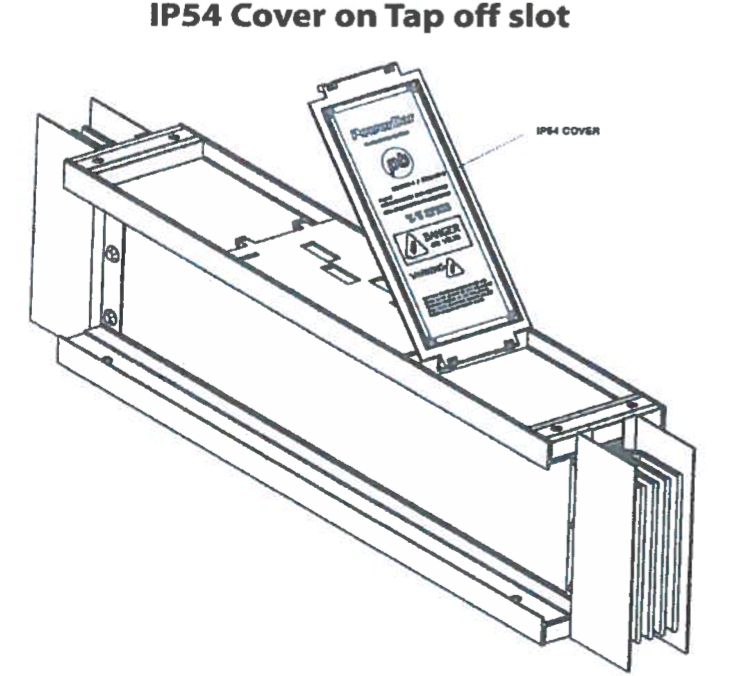 IP54 Cover on Tap off slot
